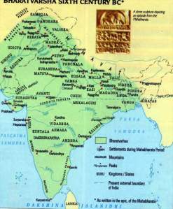 Ancient India Map according to Hindu Texts