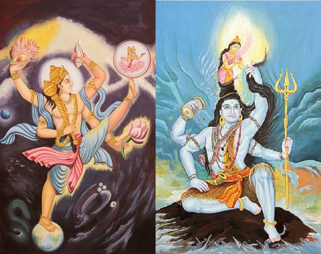 Trivikrama, and Shiva with Ganges.