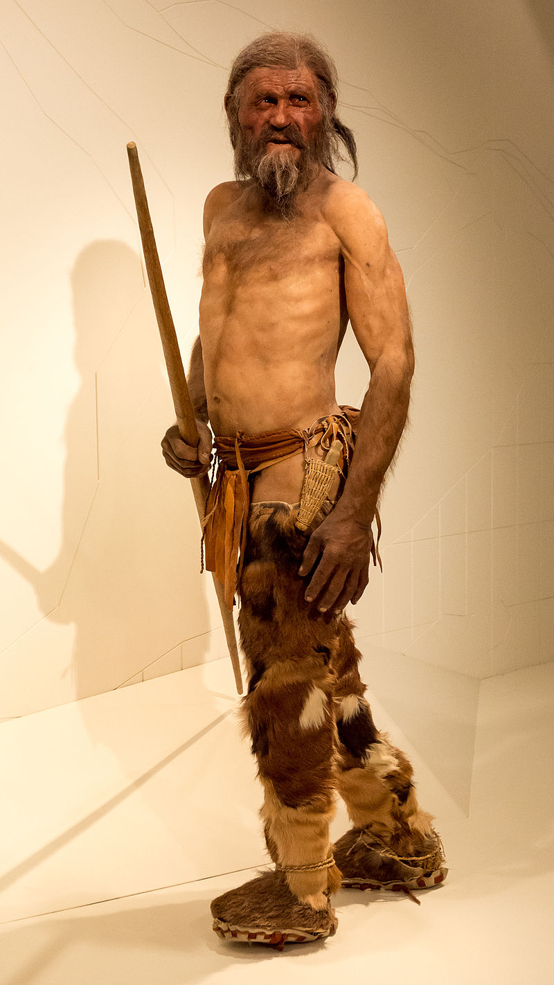 The Otzi Man reconstructed.